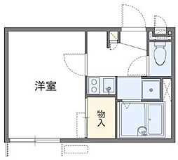 サンウィステリア 1Kの間取図画像