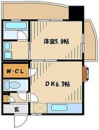 イストアール 1DKの間取図画像