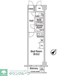 COMFORIAたまプラーザ ワンルームの間取図画像