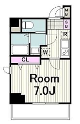 ケイアイビルセンター南 1Kの間取図画像