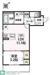間取図画像 1LDK