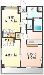 間取図画像 2LDK