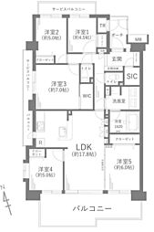 間取図画像 5LDK