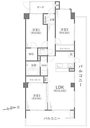 間取図画像 3LDK