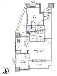 グランパレス白根 2LDKの間取図画像