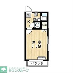 WJ・S-2ハイツ 1Kの間取図画像