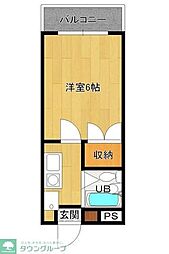 雅マンション ワンルームの間取図画像
