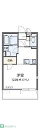 レオネクストグラード 1Kの間取図画像