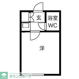 ラヴニール志木4 ワンルームの間取図画像