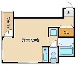 坂本ビル ワンルームの間取図画像