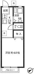 ハイツダイゴ 1Kの間取図画像