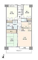 東川口パーク・ホームズ 3LDKの間取図画像