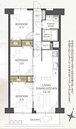 間取図画像 3LDK