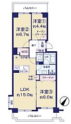 間取図画像 3LDK