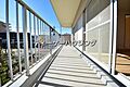 広々したバルコ...