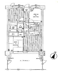 セザール東浦和 3LDKの間取図画像
