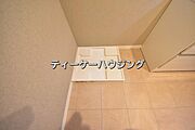 大容量の洗濯機にも対応できる洗濯機置き場を確保。