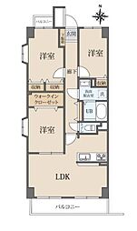 サンフォーレ越谷南 3LDKの間取図画像
