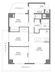 蕨セントラルハイツ 3LDKの間取図画像