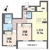 Songline 205 ｜ 大阪府堺市中区深井東町（賃貸マンション2LDK・2階・61.56㎡） その2