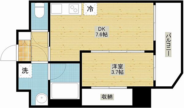 ノルデンハイム南森町 ｜大阪府大阪市北区東天満1丁目(賃貸マンション1LDK・15階・30.52㎡)の写真 その2