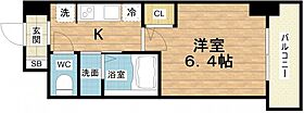 ジオエント福島野田  ｜ 大阪府大阪市福島区海老江1丁目5-8（賃貸マンション1K・4階・22.02㎡） その2