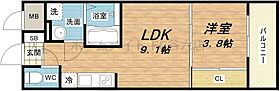 グランプラス谷町  ｜ 大阪府大阪市中央区十二軒町1-1（賃貸マンション1LDK・3階・30.26㎡） その2