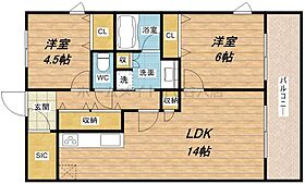 グランマーレ天満橋  ｜ 大阪府大阪市中央区石町1丁目2-5（賃貸マンション2LDK・14階・60.40㎡） その2