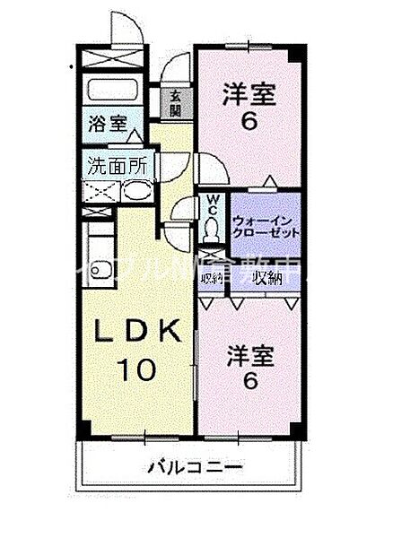 サントピア ｜岡山県倉敷市玉島(賃貸マンション2LDK・4階・53.06㎡)の写真 その2