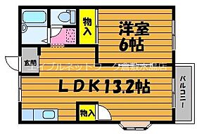 岡山県都窪郡早島町早島2479-10（賃貸アパート1LDK・1階・39.74㎡） その2