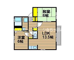 岡山県総社市清音柿木619-5（賃貸アパート2LDK・2階・57.82㎡） その2