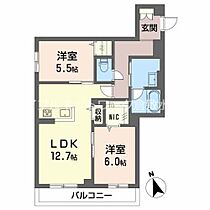 岡山県倉敷市西阿知町西原803-1（賃貸マンション2LDK・2階・61.75㎡） その2