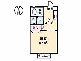 パシフィック　Ｂ棟 108 ｜ 岡山県倉敷市上東139-1（賃貸アパート1K・1階・28.45㎡） その2