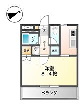 プリメール老松 205 ｜ 岡山県倉敷市老松町1丁目（賃貸アパート1K・2階・27.50㎡） その2