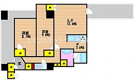 ＬA　ＭＩＡ　ＣＡＳＡ 603 ｜ 岡山県岡山市南区東畦155-18（賃貸マンション1LDK・6階・85.69㎡） その2