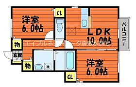 wish 101 ｜ 岡山県倉敷市玉島上成475-2（賃貸アパート2LDK・1階・54.16㎡） その2