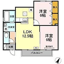 ポルトボヌール A棟 101 ｜ 岡山県岡山市南区迫川757-1（賃貸アパート2LDK・1階・55.18㎡） その2