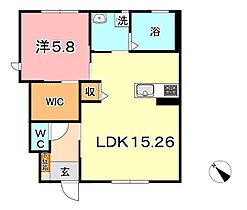 ランドマーク元町　A 102 ｜ 岡山県総社市総社809-1（賃貸アパート1LDK・1階・50.71㎡） その2