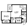 ブランシャールNOA中島公園4階6.4万円
