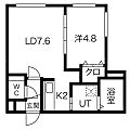 グランディー西線6条2階5.6万円