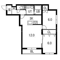 間取図画像 2LDK