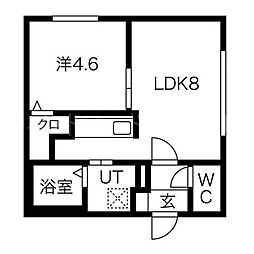 パルフェ平岸 1階