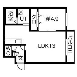 レスポワール月寒公園 2階/205