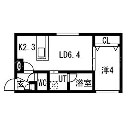 La.Bloom(ラ.ブルーム) 1LDKの間取図画像