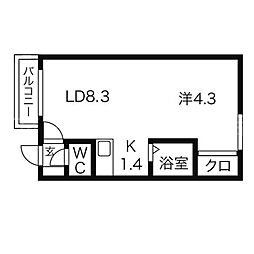 カサデューク平岸85 2階