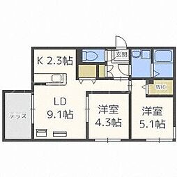 ハルトラーテ東札幌 1階/101