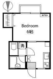 サングリーン 1Kの間取図画像