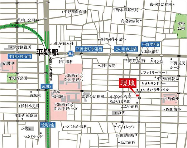 地図を拡大表示