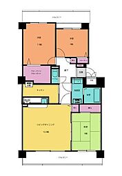 コープシティおゆみ野C棟 3LDKの間取図画像