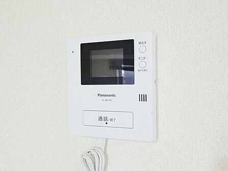 来客者を確認できるTVモニター付きインターホン